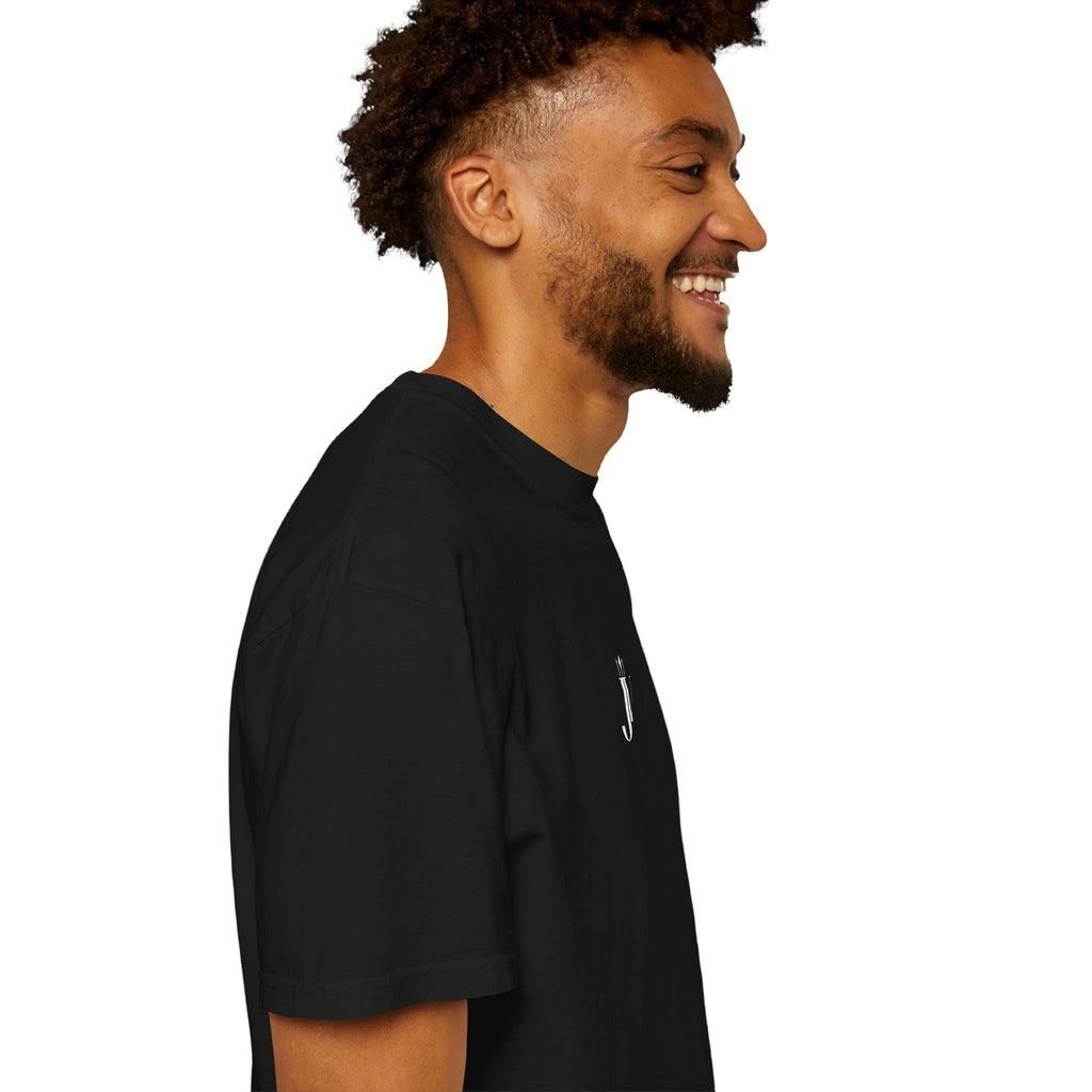 T-SHIRT JUVENN OVERSIZE NOIR DÉLAVÉ