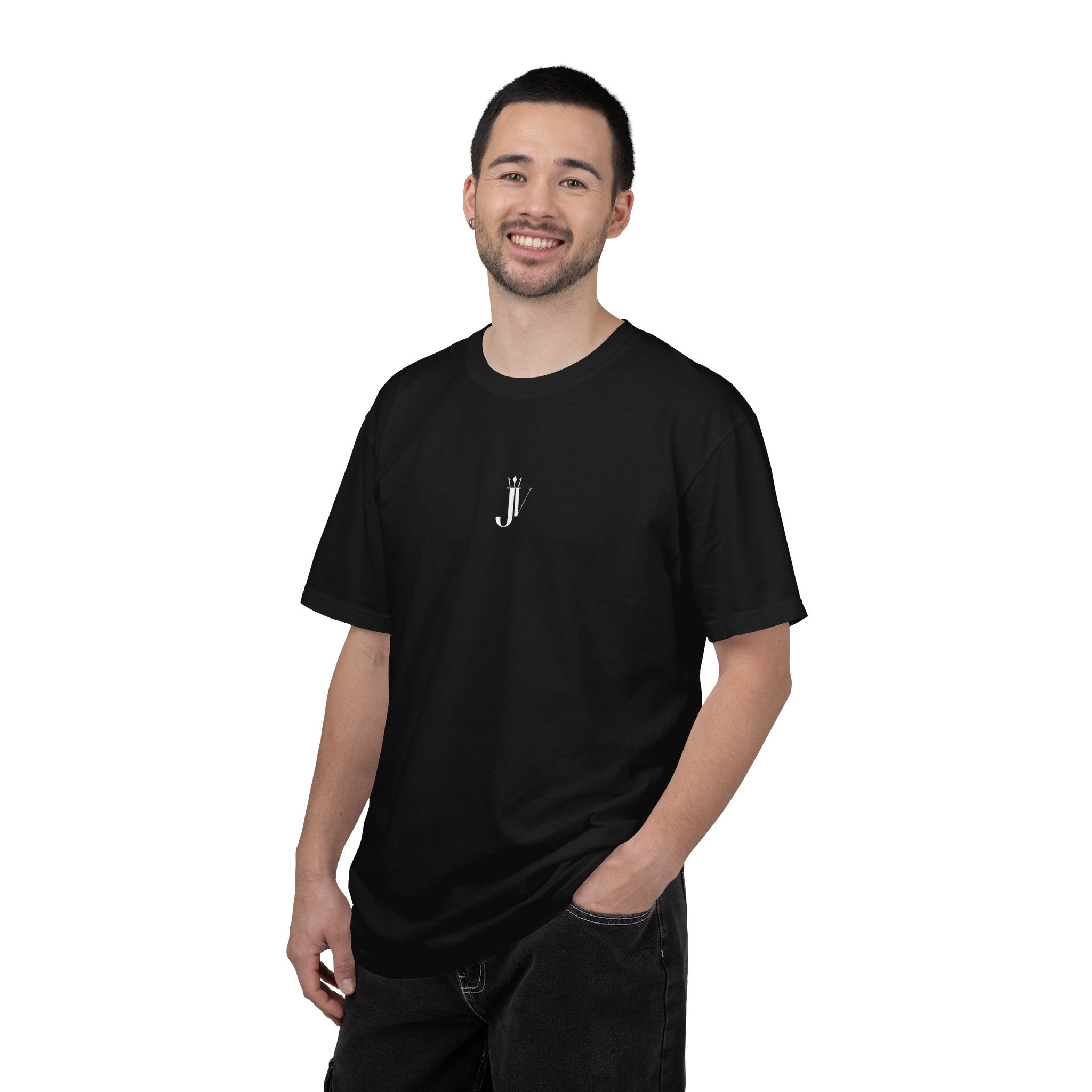 T-SHIRT JUVENN OVERSIZE NOIR DÉLAVÉ