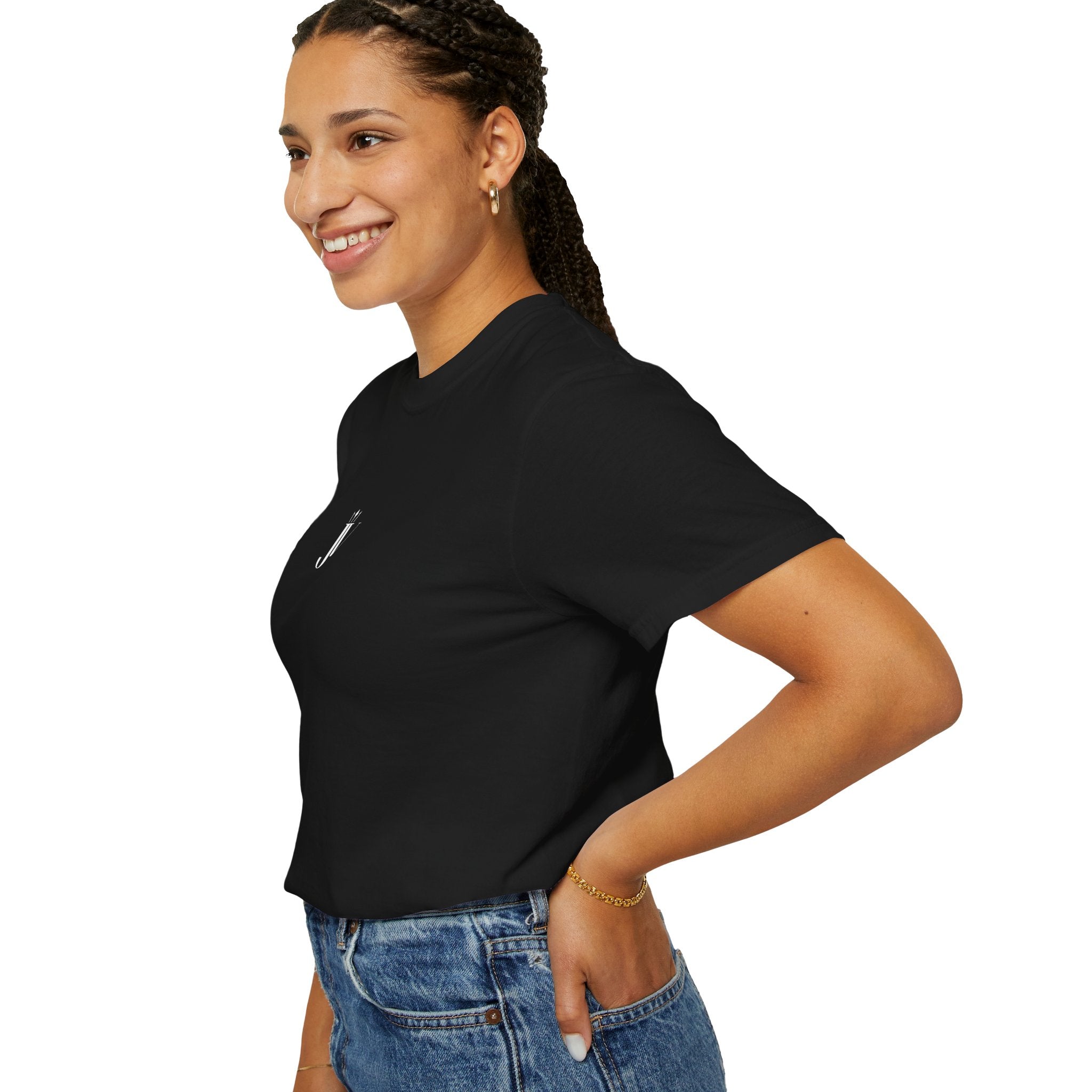 T-SHIRT JUVENN OVERSIZE NOIR DÉLAVÉ