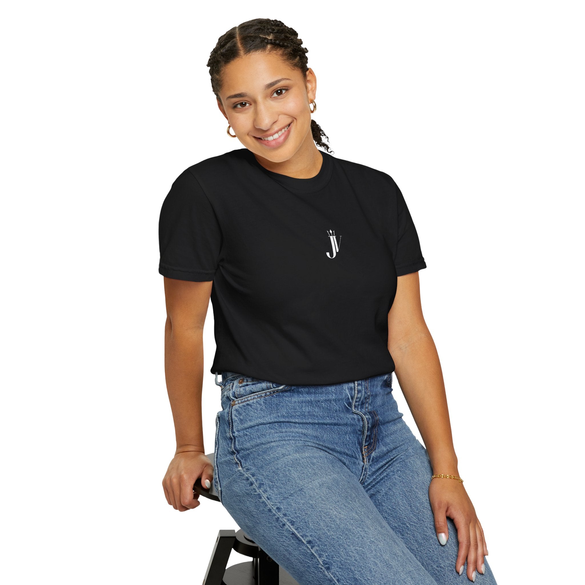 T-SHIRT JUVENN OVERSIZE NOIR DÉLAVÉ