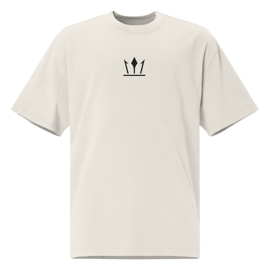 T-shirt oversize délavé JUVENN - Écru - Face